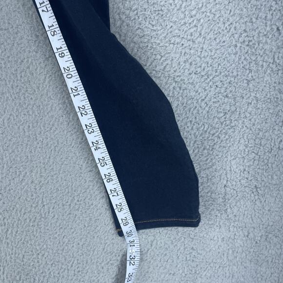 d.jeans Jeans Womens 6 Dark Blue Skinny Stretch Five Pocket Embroidered Back - Picture 2 of 9